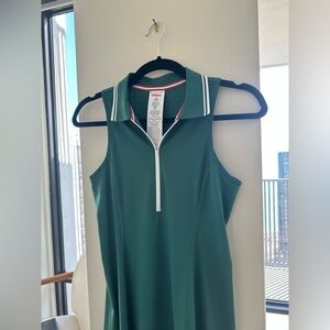 SOLD Wilson Emerald Green Sleeveless Polo Tennis Dress